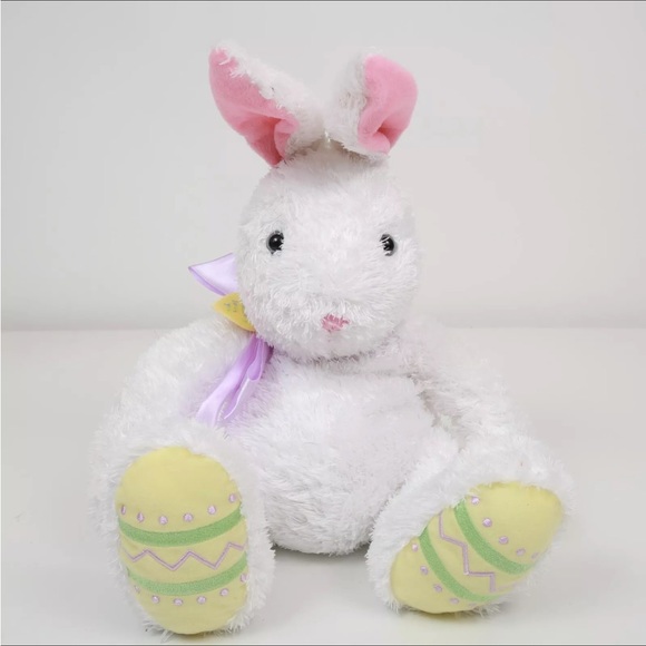 Cuddle Bunny Easter Rabbit Hallmark Stuffed Animal Somebunny Loves You Plush 12” - Picture 2 of 9